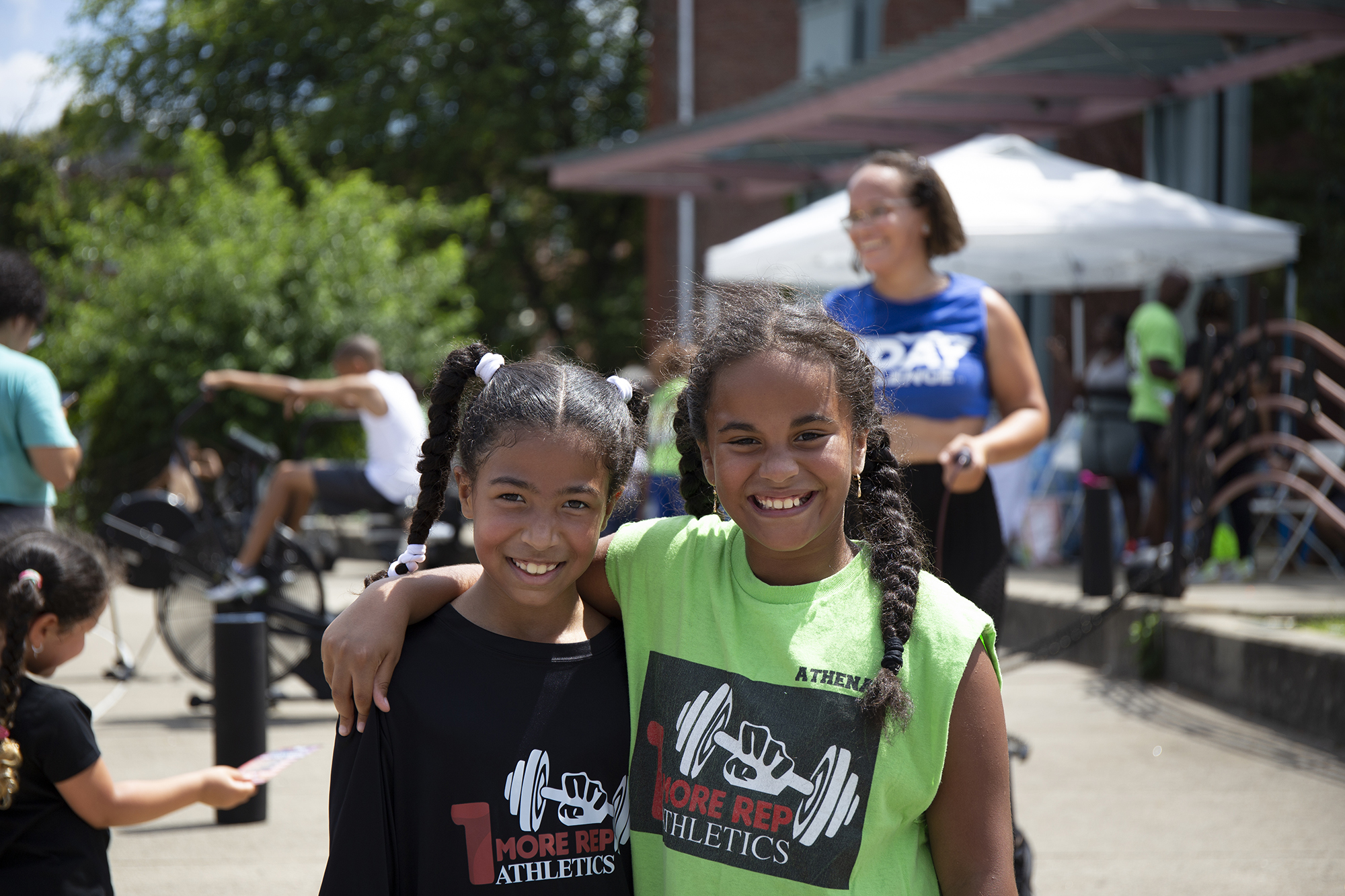 Two young residents at an Open House Boston event