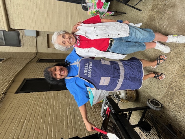 Attendees of Peterborough Senior Center BBQ.