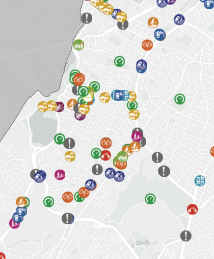 Vision Zero Safety Concerns Map