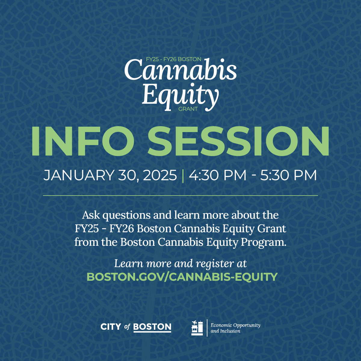 Cannabis Equity Grant INfo session