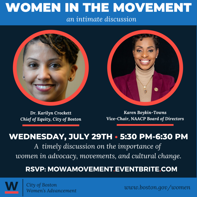 Women in the Movement flyer