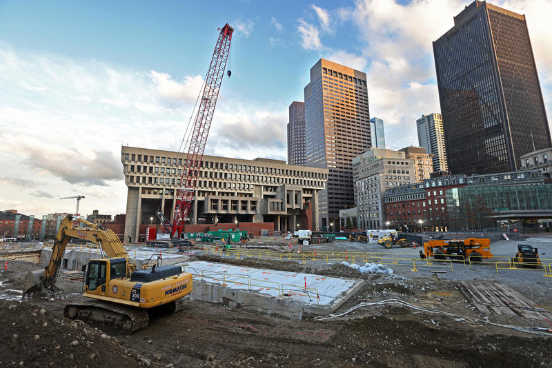 City Hall Plaza under construction