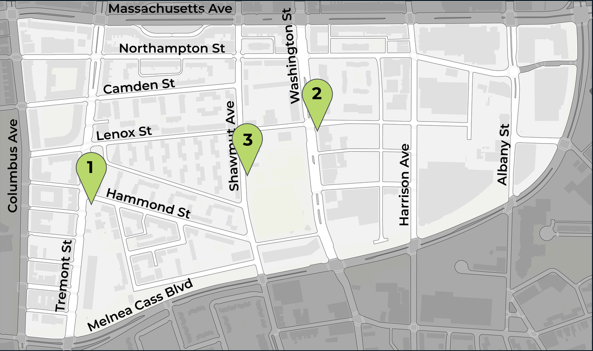 2022 Lower Roxbury Pop-Up Locations