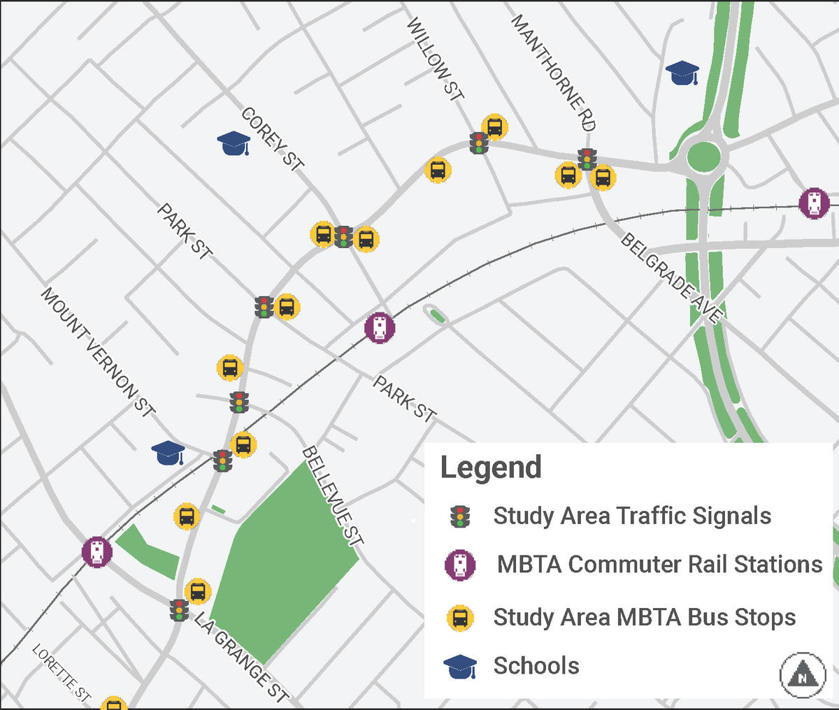 Centre Street Base Map