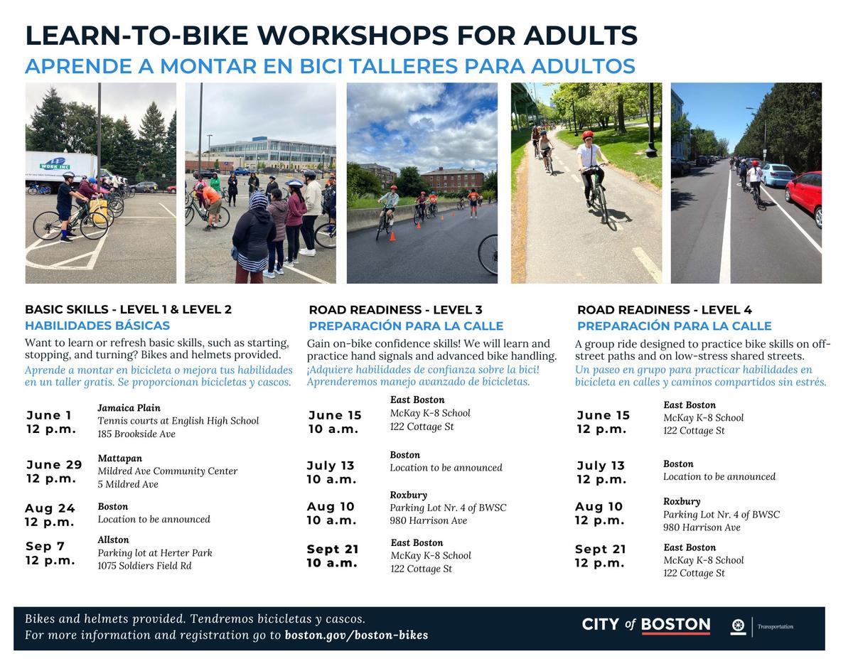 Learn to Ride for adults flyer