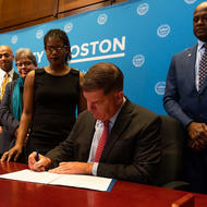 Mayor Walsh signs Executive Order