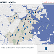 Early voting map