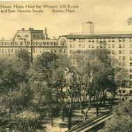 Postcard of the Franklin Square House on the corner of Washington and East Newton Street, circa 1921. Courtesy of the South End Historical Society, Boston.