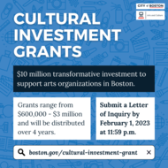 Cultural Investment Grants graphic