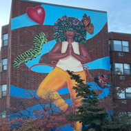 The Joy of Growing mural by Mattaya Fitts