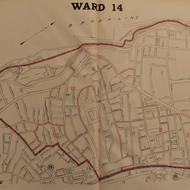 Ward 14 map, 1921 Ward and Precinct Maps, Boston City Archives