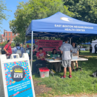 Summer Eats poster at EBHC farmers market