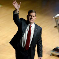 Image for mayor waving at state of the city