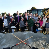 Image for groundbreaking of garvey playground