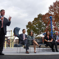 Image for higginson school playground celebration